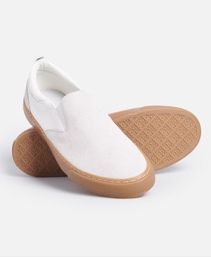 Superdry Edit Slip On Trainer Férfi Tornacipő Fehér | CONWY6524